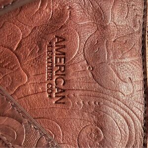 American Leather Co. Women's Brown Embossed Shoulder Bag
